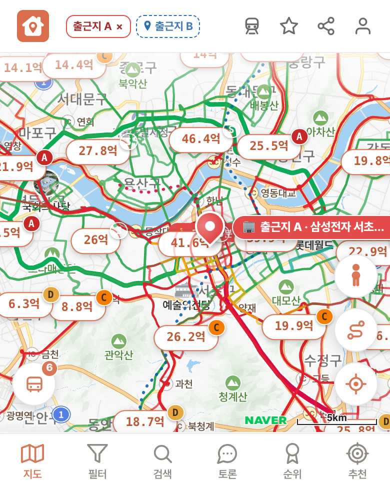 딱집 삼성전자 서초사옥 화면