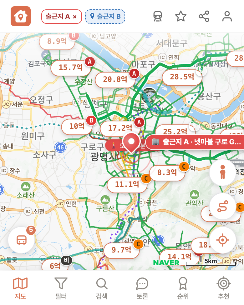 딱집 넷마블 구로 G타워 화면
