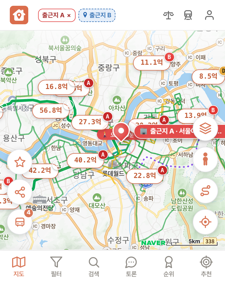 딱집 서울아산병원 송파 화면